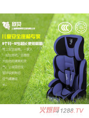 欣貝汽車兒童安全座椅藍(lán)色