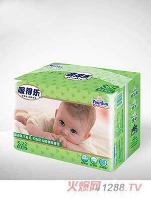 怡兒爽吸得樂嬰兒紙尿褲S32片