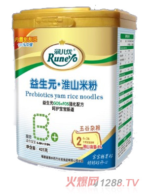 潤(rùn)兒優(yōu)益生元2段五谷雜糧淮山米粉
