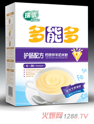 瑞優(yōu)多能多鈣鐵鋅羊奶米粉