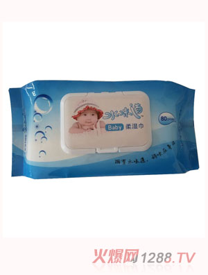 水味道嬰兒蓋帶80片蓋裝濕巾