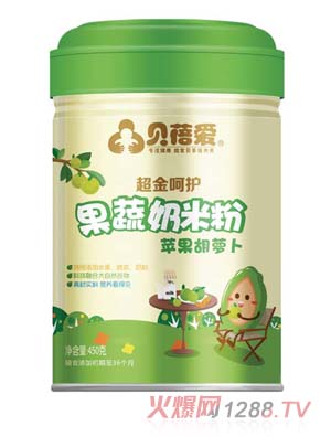 貝蓓愛果蔬奶米粉（蘋果胡蘿卜）
