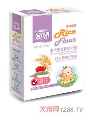 澳頓DHA葛根紅棗燕麥護(hù)暢米粉（盒）