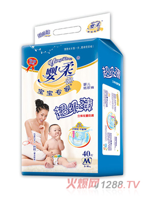 寶寶專家超級(jí)薄嬰兒紙尿褲M碼40片