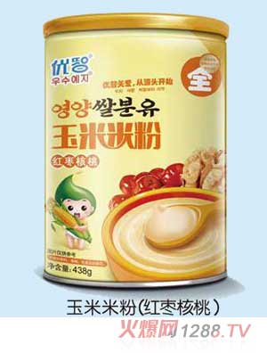 優(yōu)智紅棗核桃玉米米粉438g聽裝