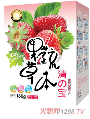 牧野漁趣果蔬草本草莓清清寶盒裝