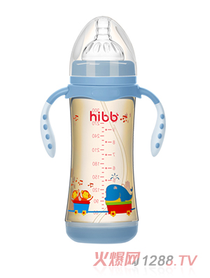 浩一貝貝感溫PPSU奶瓶藍色300ml