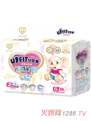 優(yōu)尼弗無(wú)感極薄嬰兒紙尿褲S碼34入