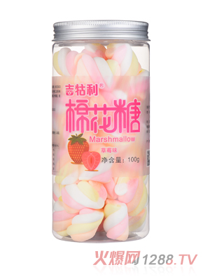 吉牯利草莓味棉花糖