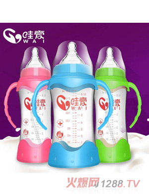 哇愛 玻璃奶瓶240ml