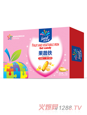 凡諾迪果蔬鐵凝膠糖果