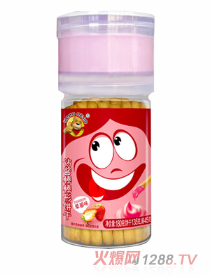 HAMU BEAR沾醬棒棒形餅干草莓味