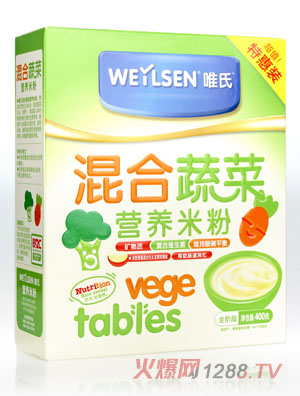 唯氏混合蔬菜營養(yǎng)米粉400克