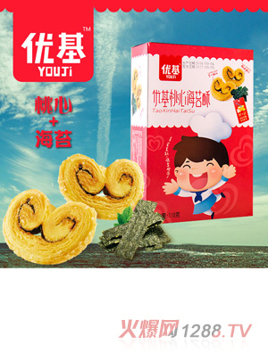 優(yōu)基桃心海苔酥110g