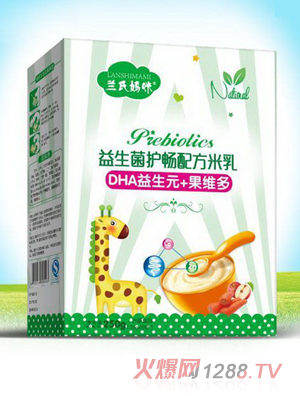 蘭氏媽咪益生菌護暢配方米乳（DHA益生元+果維多）