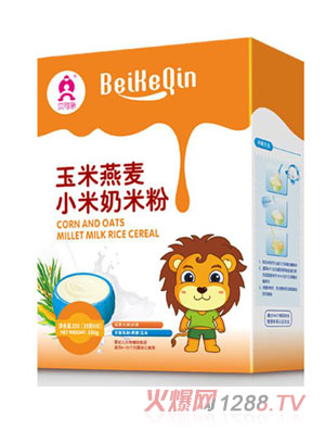 貝可親玉米燕麥小米奶米粉