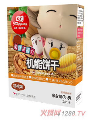 方廣機能餅干（核桃味）75g