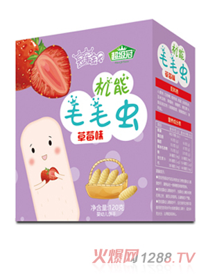 超級(jí)冠機(jī)能毛毛蟲(chóng) 草莓味