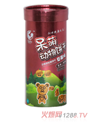 初兒呆萌動(dòng)物餅干 草莓味