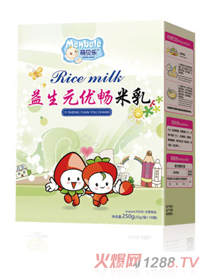 萌貝樂(lè)益生元優(yōu)暢米乳-盒裝