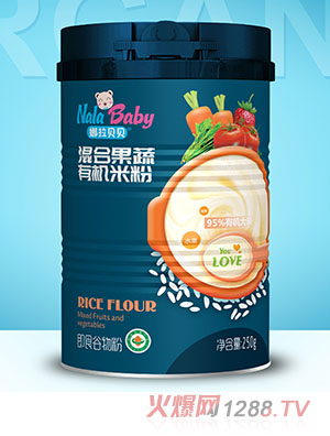 娜拉貝貝混合果蔬有機(jī)米粉