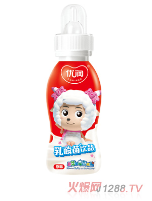 優(yōu)潤原味乳酸菌飲品 瓶裝紅色