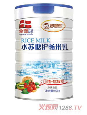 智慧熊水蘇糖護腸米乳 山楂+獼猴桃 聽裝