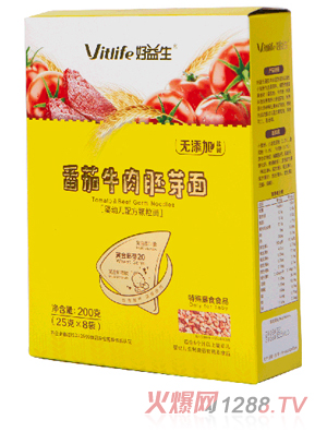 好益生番茄牛肉胚芽面（顆粒型）