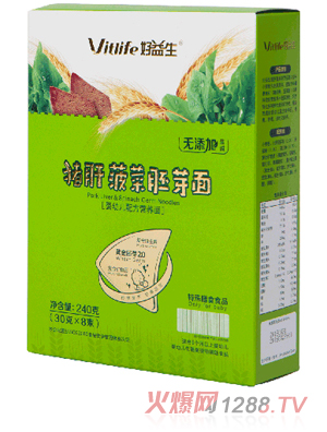 好益生豬肝菠菜胚芽面（營(yíng)養(yǎng)面）