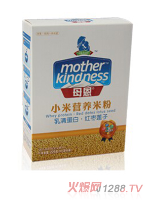 母恩小米營(yíng)養(yǎng)米粉 乳清蛋白紅棗蓮子