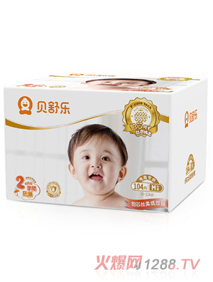 貝舒樂紙尿褲鉑芯絲柔M碼104片