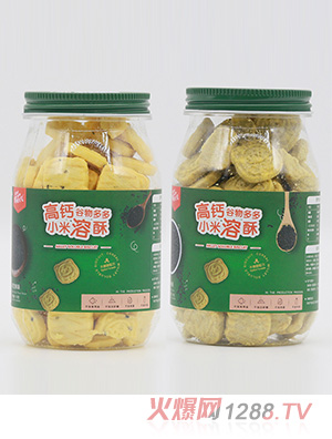 柯妮貝貝高鈣谷物多多小米溶酥-黑芝麻味黑米味核桃味燕麥味