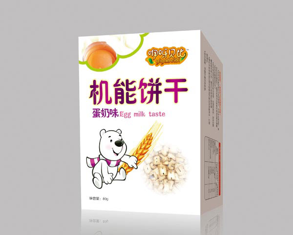   咿呀貝比蛋奶味機(jī)能餅干