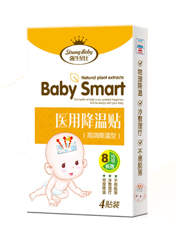   強(qiáng)牛貝比降溫貼(高燒降溫型)