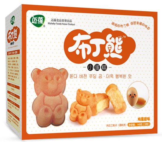  邁葆布丁熊雞蛋原味小蛋糕