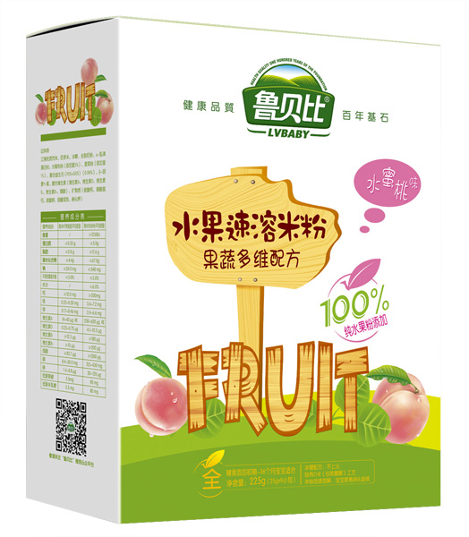   魯貝比果蔬多維五谷雜糧配方配方水果速溶米粉
