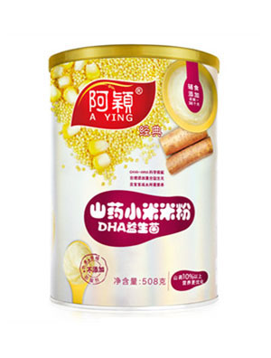   阿穎經(jīng)典山藥DHA益生菌小米米粉罐裝