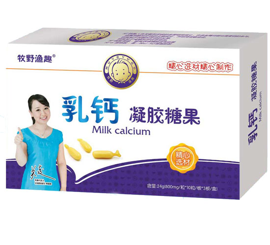    牧野漁趣乳鈣凝膠糖果