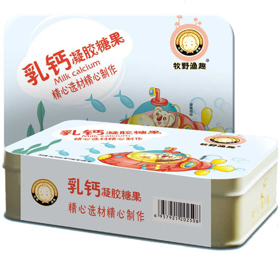    牧野漁趣乳鈣凝膠糖果盒裝
