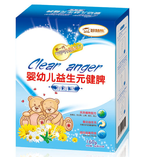      智慧熊嬰幼兒益生元健脾清清寶