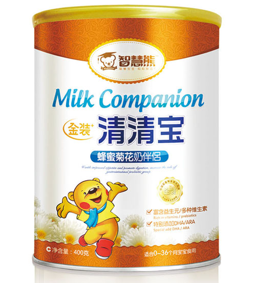      智慧熊蜂蜜菊花奶伴侶清清寶